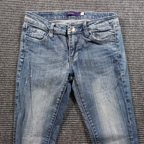 VIGOSS Jeans Women's 1 Blue Slim Straight Stretch - Picture 4 of 8